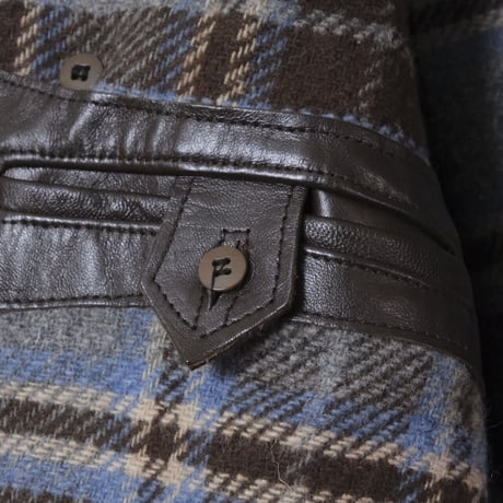 50-60sFrench Vintage Leather Jacket (Corbusier Jacket)Brown Dead Stock