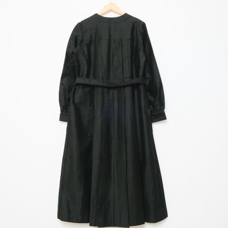 40-50s  Light Black Moleskin Work Dress Dead Stock