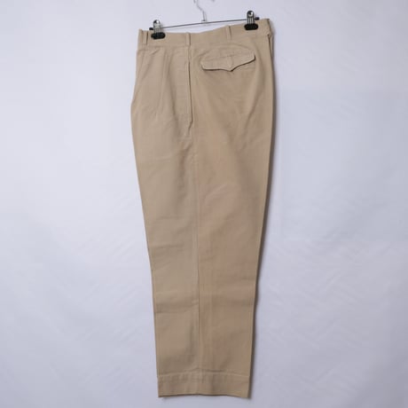 40s French Army Canvas Chino Trousers