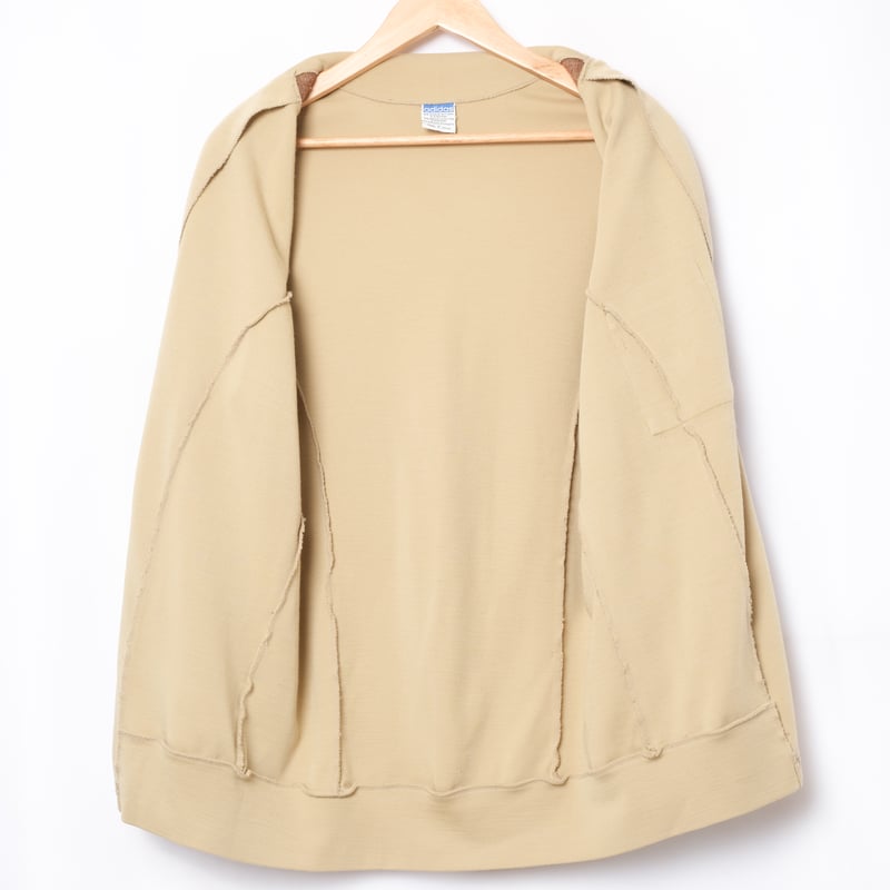 70-80s Vintage adidas Knit Jacket Beige（Made in