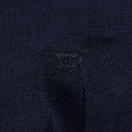 80s90s French Vintage Saint James wool Knit Cardigan  Navy