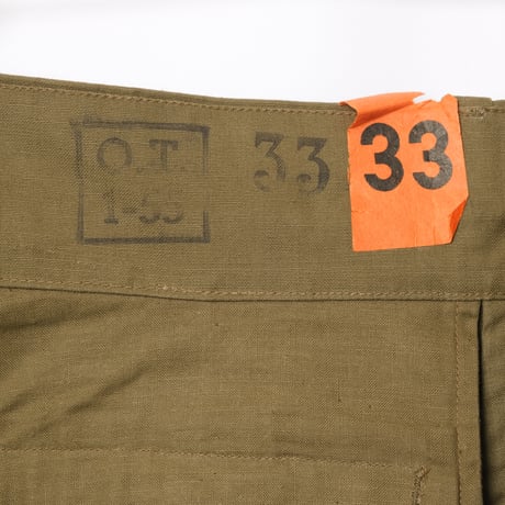 French Army M47 Trousers Early Canvas Size 33  Dead Stock