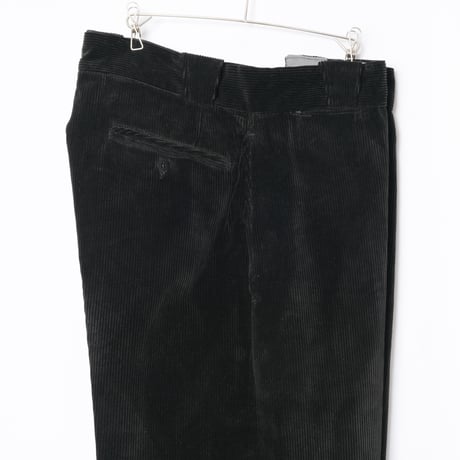 40-50s France Vintage Le Chamonix Black Corduroy Trousers Dead Stock