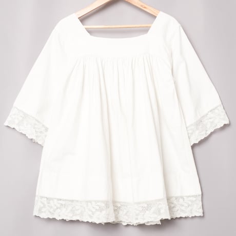 -30s France Antique Church Smock (Short) 2