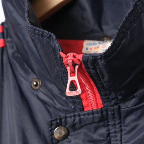 80s Vintage adidas Ventex Nylon Coat Navy × Red (Made in France)