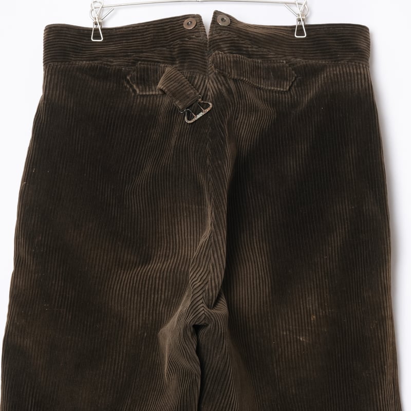 30-40s France Vintage LE MECANO Dark Brown Cord