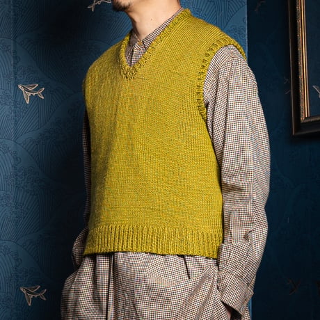 50-60s France Vintage Hand Knit Gilet