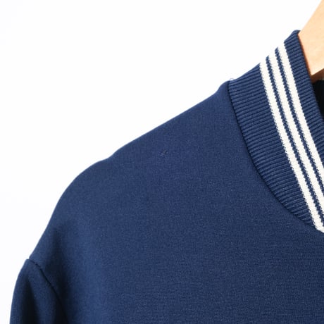 60s Vintage adidas Ventex Collarless Track Jacket Early World Mark Navy (Made in France)