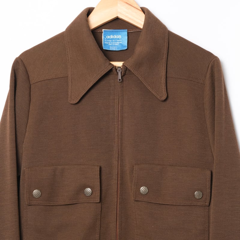 70s Vintage adidas Ventex Knit Short Jacket Bro 70s Vintage adidas Ventex Knit Short Jacket Bro