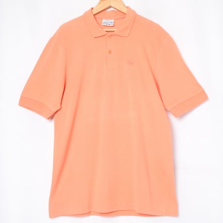 80s Vintage adidas VENTEX Half Sleeve Polo Shirt Orange（Made in France）