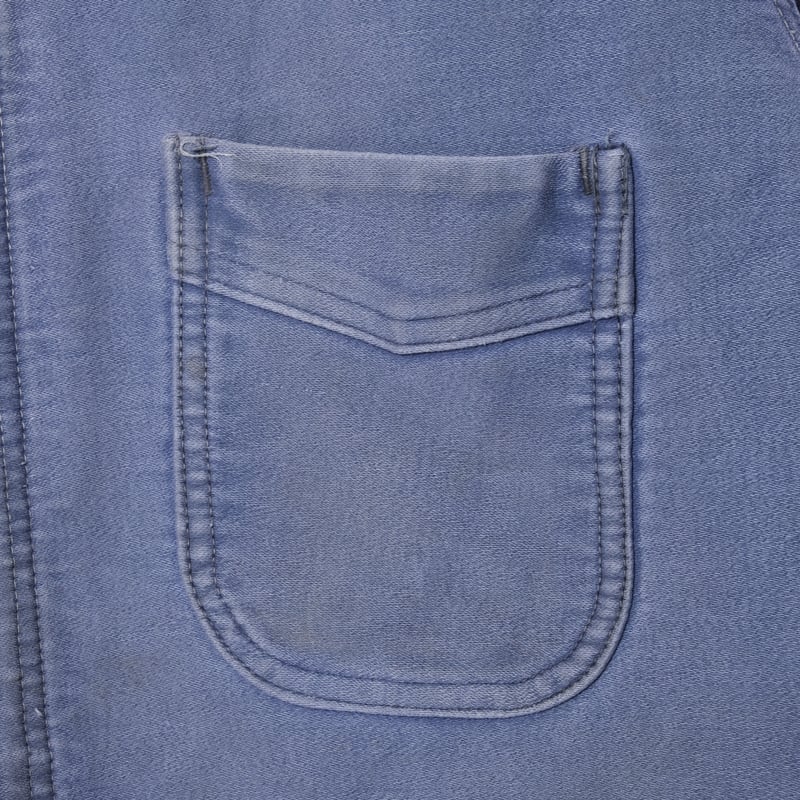 40s France Vintage Adolphe Lafont Blue Moleskin
