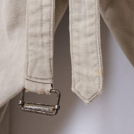 30s−40s French Vintage Cotton Twill Jumpsuit