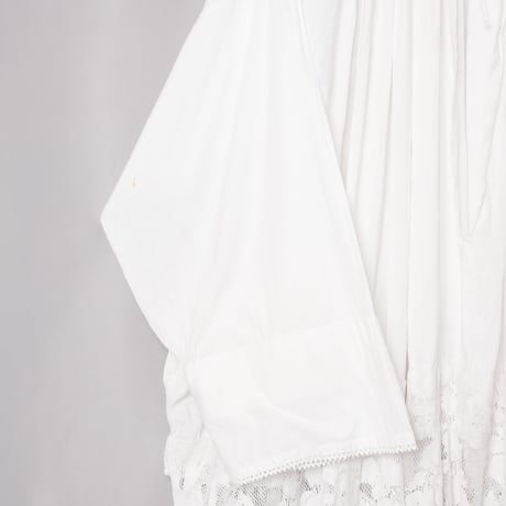 Early 1900s France  Antique Cotton Church Smock