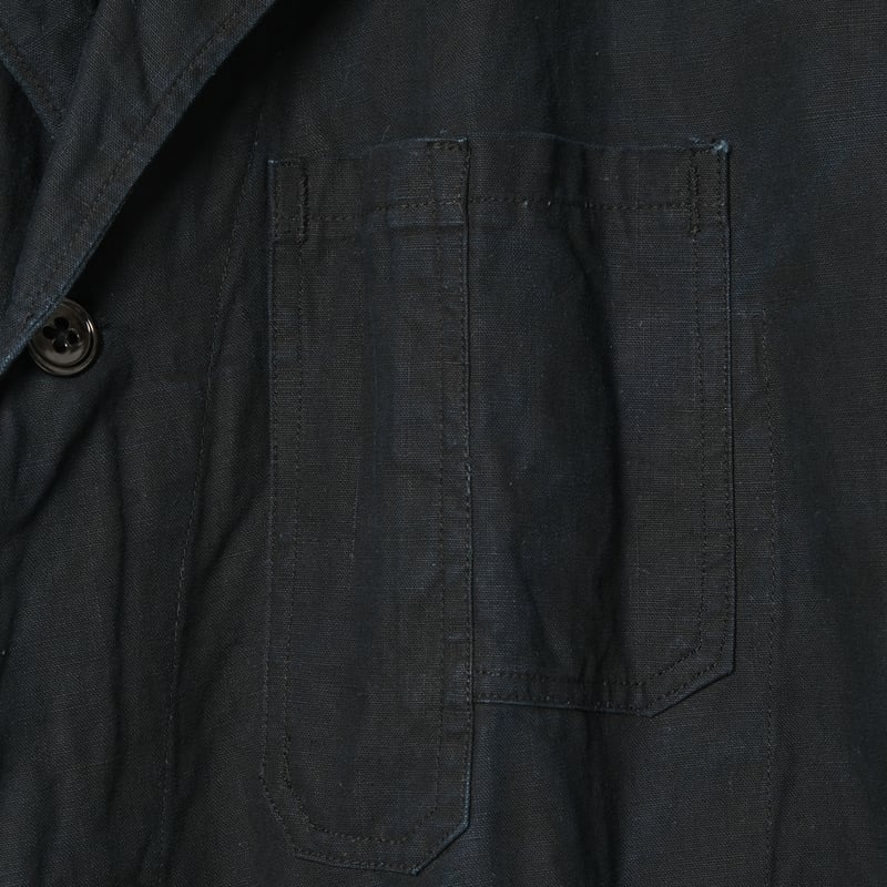 40s France Vintage Indigo Linen Maquignon Coa