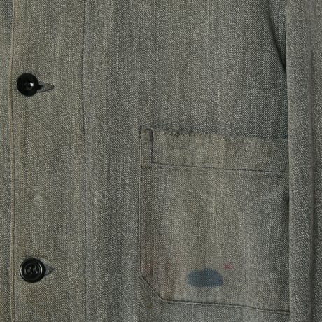 30-40s Le travailleur Black Chambray Atelier Coat