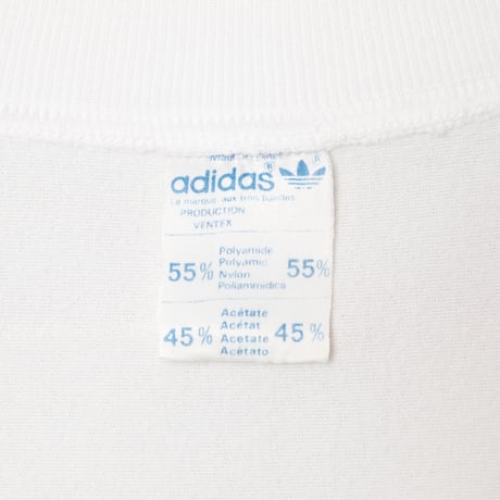 70-80s Vintage adidas Ventex ATP Track Jacket White × Light Blue (Made in France)