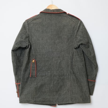 ‐1930s  Swiss Vintage Fireman Jacket  Black