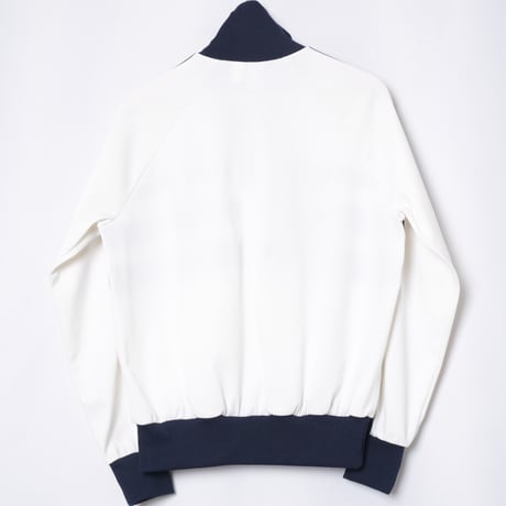 70-80s Vintage adidas Ventex Track Jacket Model First White × Navy (Made in France)