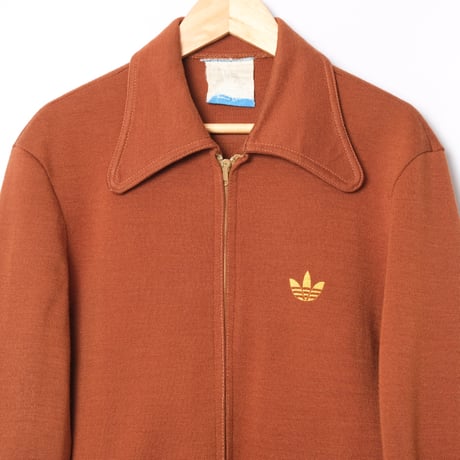 70s Vintage adidas Ventex Knit Jacket Brown (Made in France)