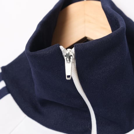 70-80s Vintage adidas Ventex Track Jacket Model  First White×Navy (Made in France)