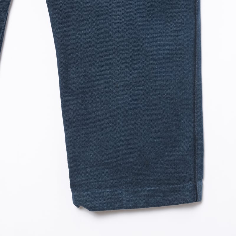 30s France Vintage Fireman Indigo Linen HBT Tr