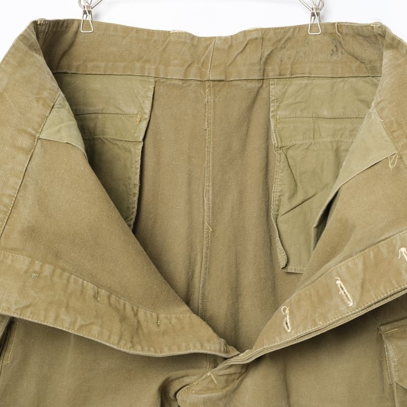 French Army M47 Trousers Early Size 39 Metal Bu