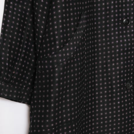 40-50s  France Vintage Cotton Work Dress Dead Stock
