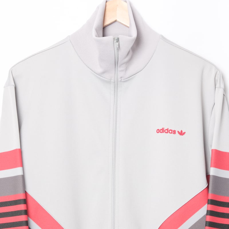 70-80s Vintage adidas Track Jacket Gray × Red (