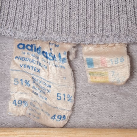 70-80s Vintage adidas Sweat Light Grey× LightBlue