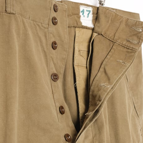 French Army M47 Trousers Early Canvas Size 17