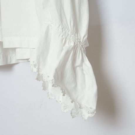 French Antique Cotton Lace Blouse  1