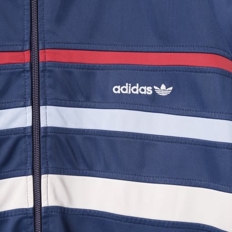 80s Vintage adidas Track Jacket Model First Navy× Bordeau x Pale Blue × Pale Gray