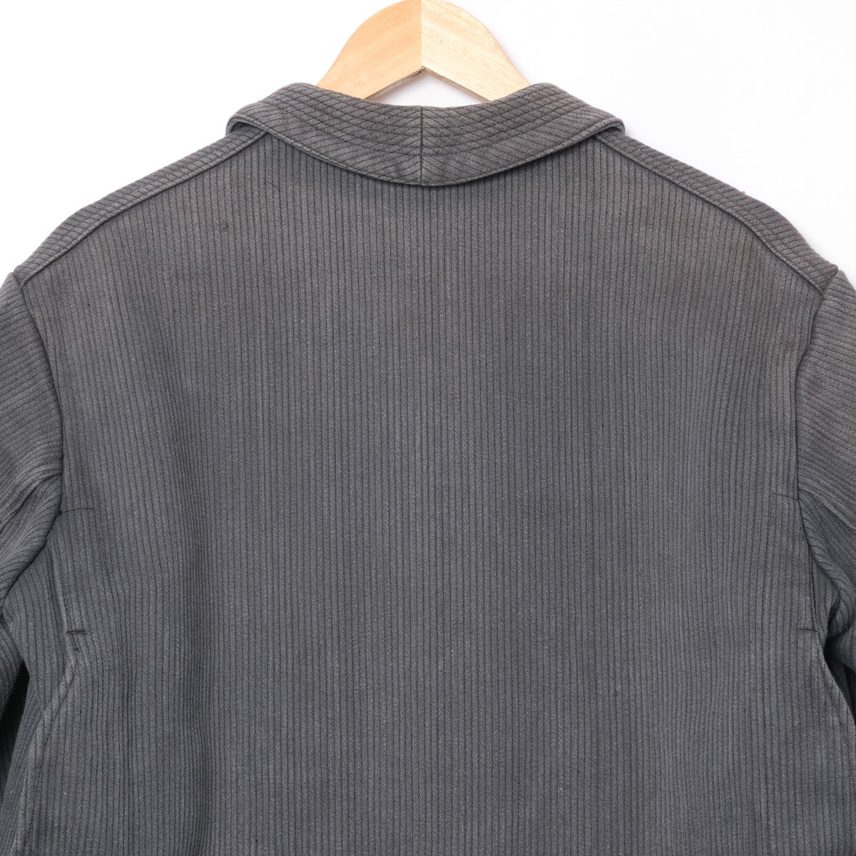 50-60s France Vintage Unic D.F Gray Cotton Piqu