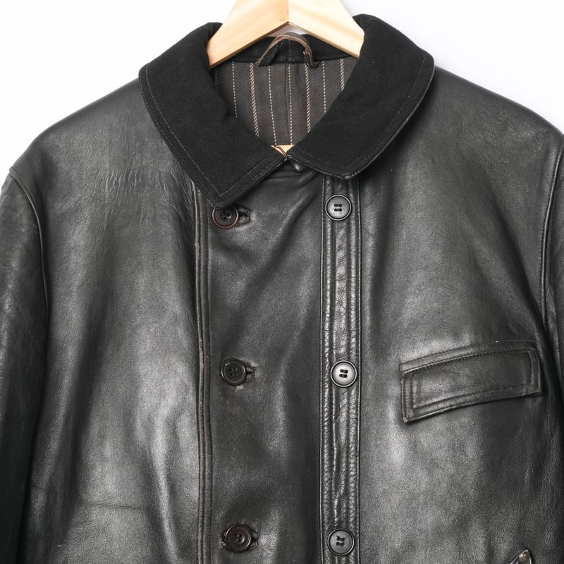 50s コルビジェジャケット　フレンチビンテージ　EDF 50s VTG/USED FRENCH VINTAGE LEATHER JACKET レザージャケット