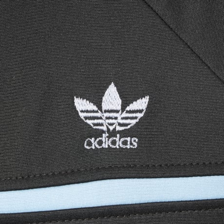 70-80s Vintage adidas Ventex Track Jacket Model First Black × Light Blue (Made in France)
