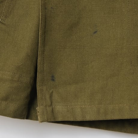 French Army M38 Motorcycle Coat 2nd  Wood Button Size 3 Dead Stock