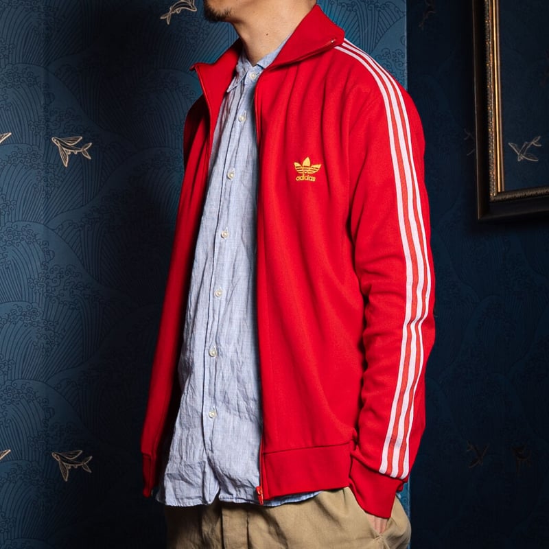 70-80s Vintage adidas Ventex Track Jacket Red ( 70-80s Vintage adidas Ventex Track Jacket Red (