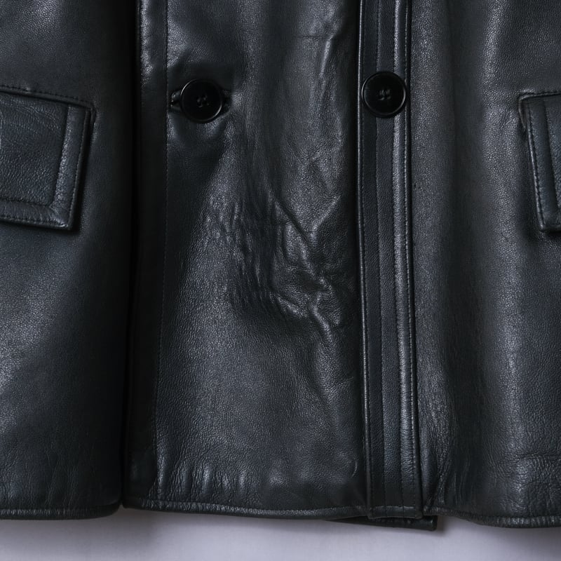 40s-50s French Vintage Leather Jacket (Corbusie