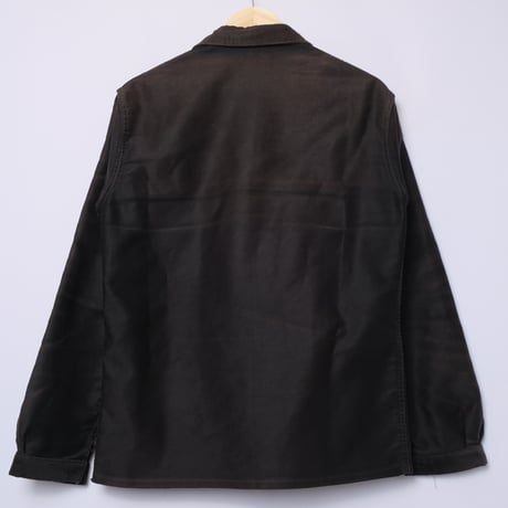 40-50s Le Mont St Michel Black Moleskin Jacket Size 46