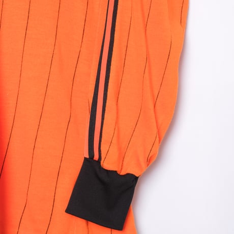 70-80s Vintage adidas Ventex Game Shirt Orange × Black