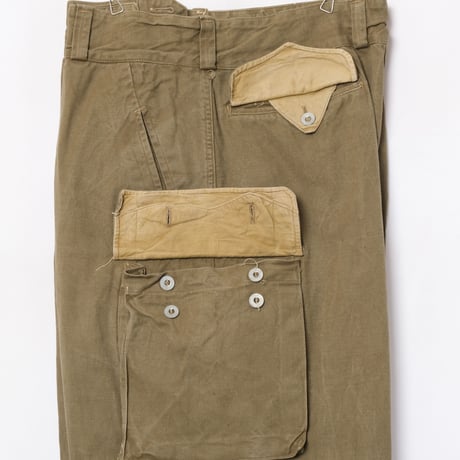 French Army M47 Trousers Early 比翼 Metal Button Size 15-3
