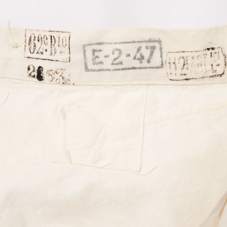-30s French Army  Cotton Bourgeron Trousers Metal Button