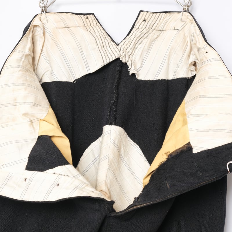 30-40s France Vintage Wool Black Trousers | Ugl 30-40s France Vintage Wool Black Trousers | Ugl