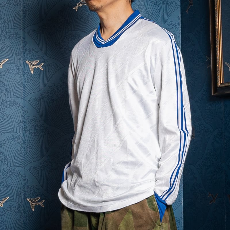 70-80s Vintage adidas Ventex Game Shirt White ×