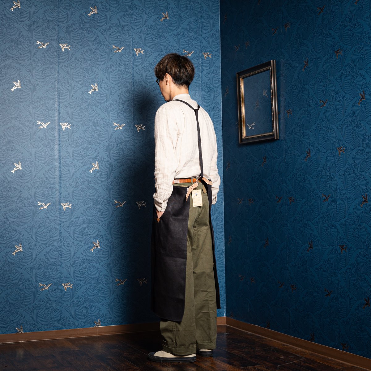 40s France Vintage Adolphe Lafont HBT Black Li