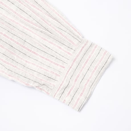 30-40s France Vintage Granpa Striped Shirt