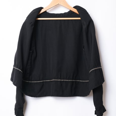 French Antique  Black Blouse  2