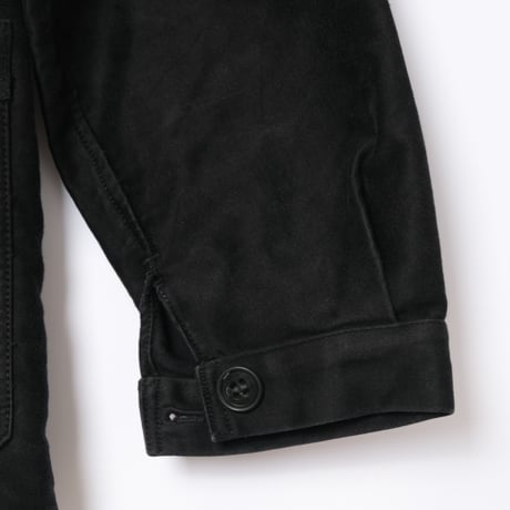 40-50s Le Mont St Michel Black Moleskin Jacket