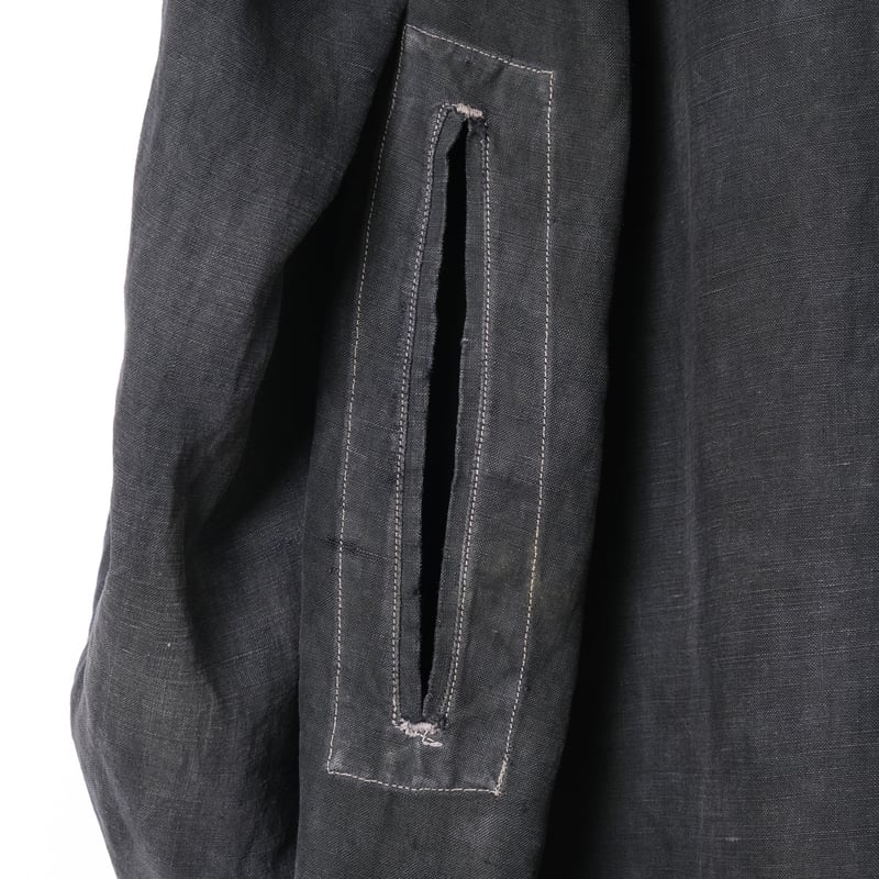 30-40s France Vintage SALACHE Black Linen Maqui