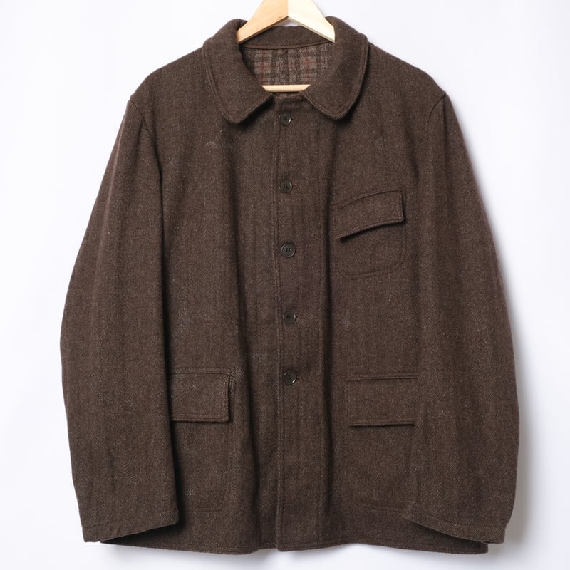 50-60s France Vintage Pascal Brown Wool Farmers 50-60s France Vintage Pascal Brown Wool Farmers